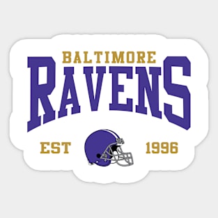 Retro Baltimore Football Sticker